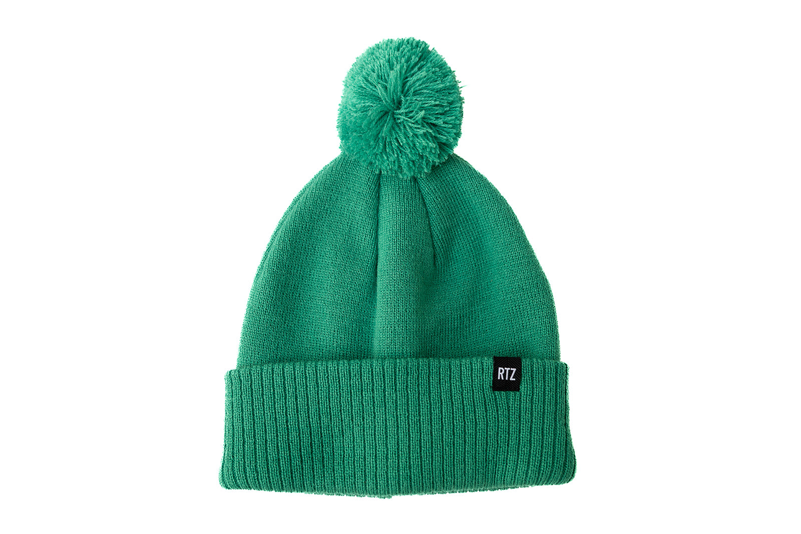 Custom Text Spearmint Pom Pom Hat
