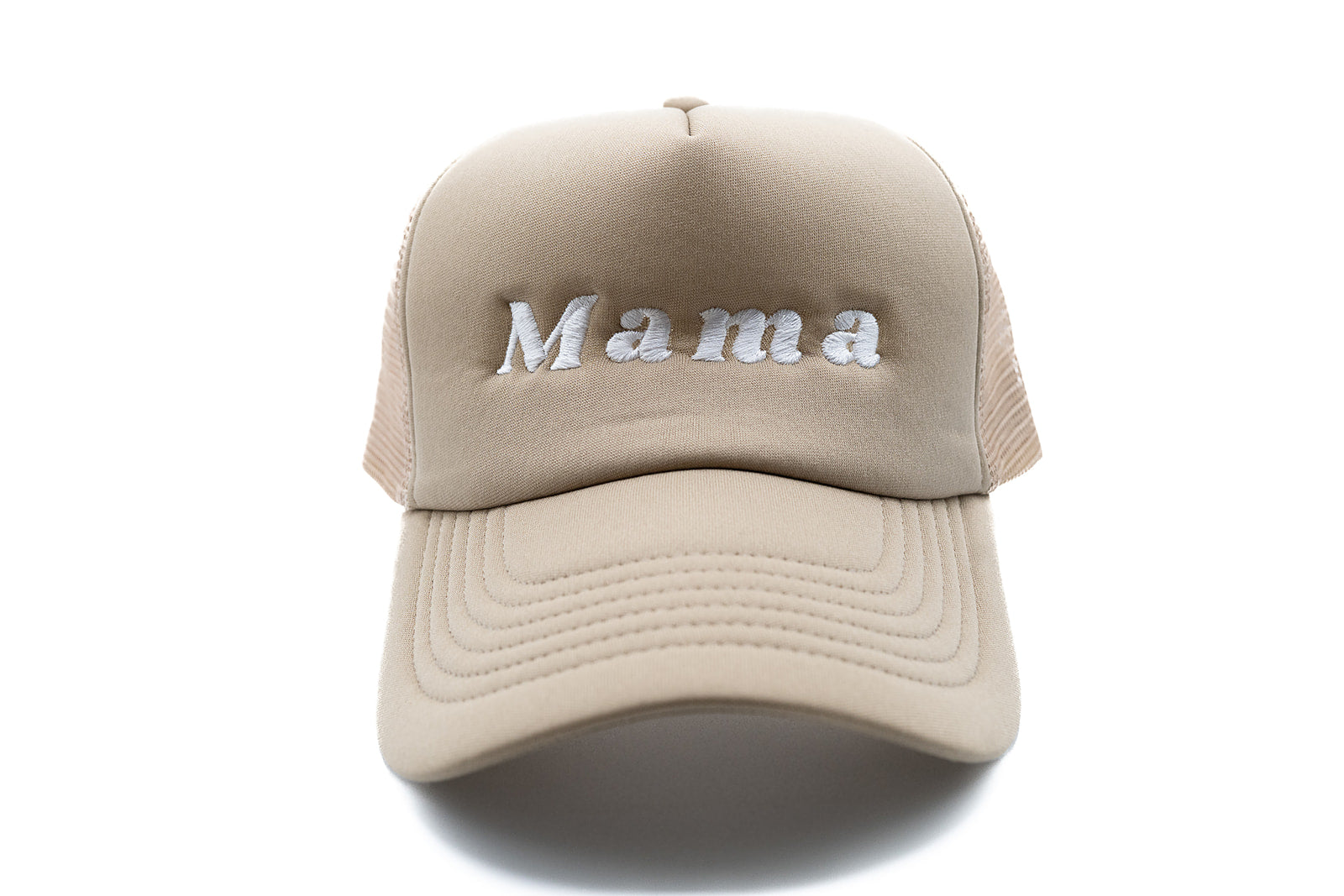 Khaki Foam Trucker Mama Hat