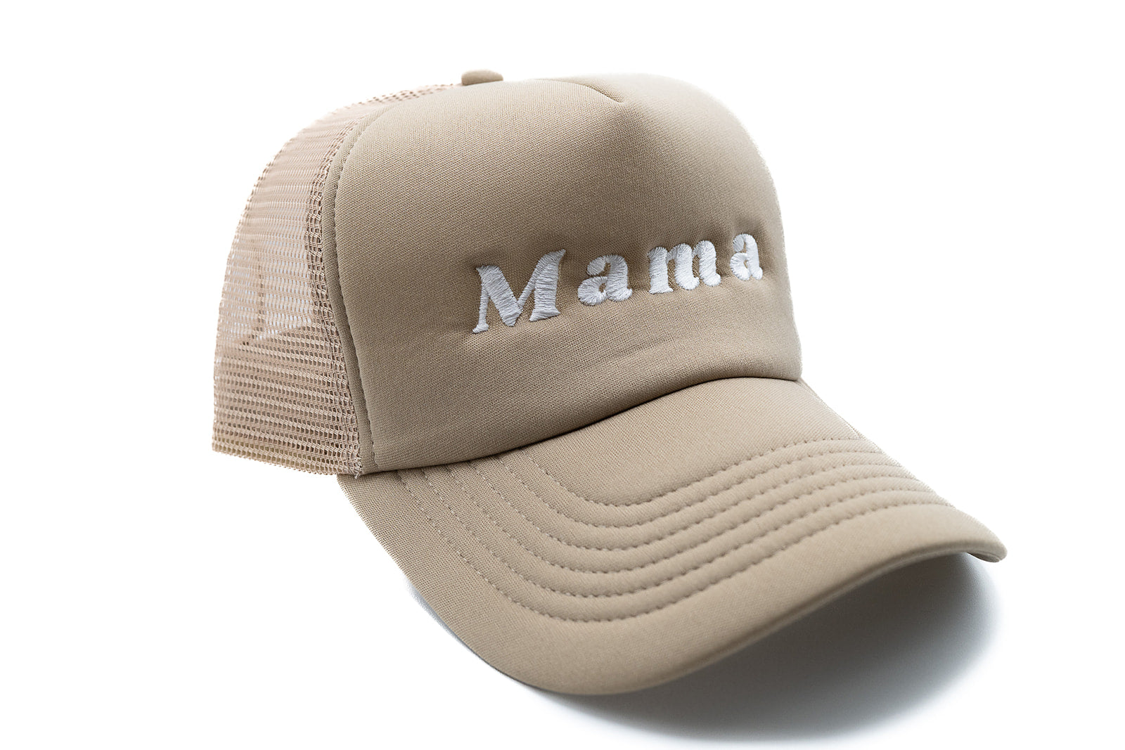 Khaki Foam Trucker Mama Hat