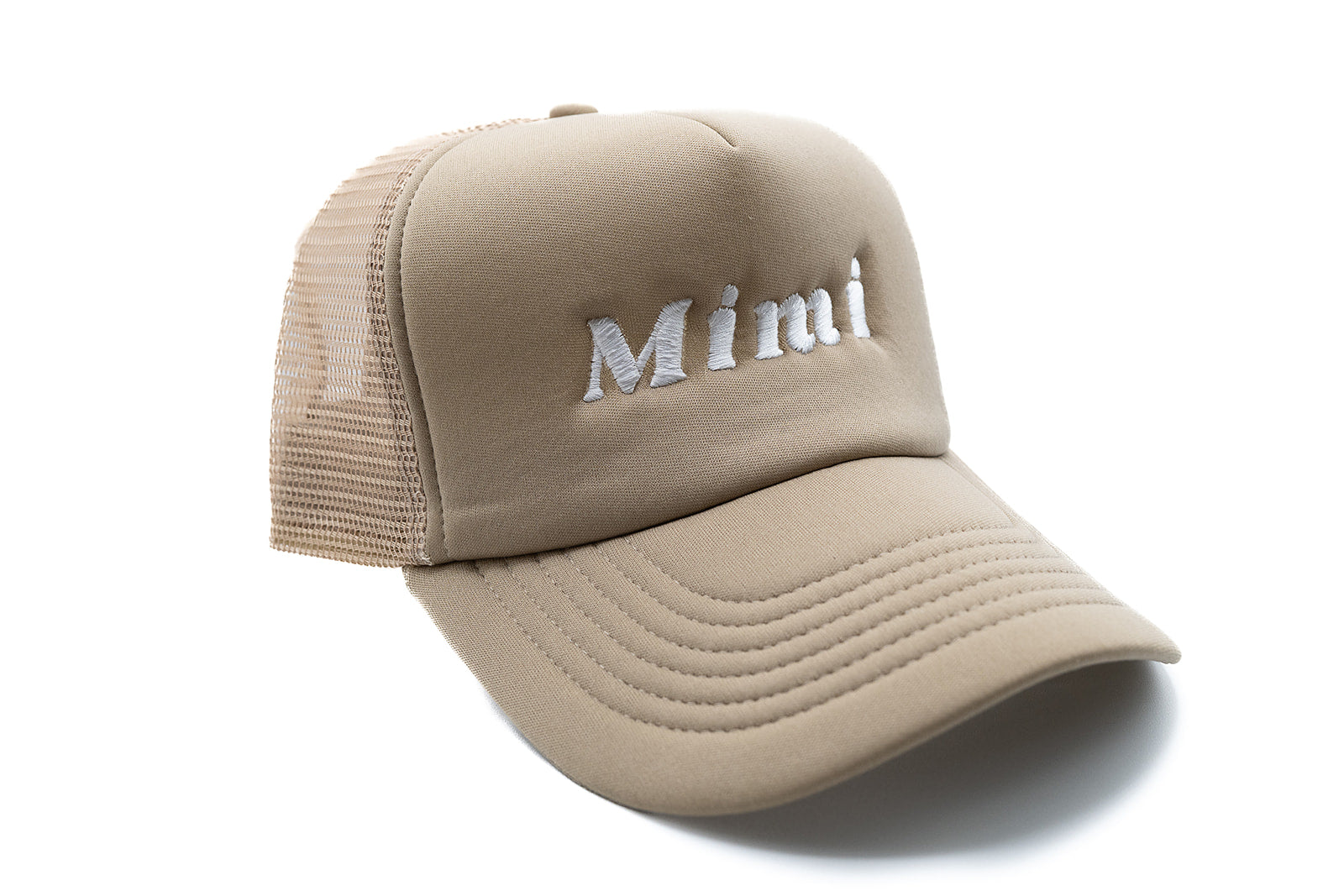 Khaki Foam Trucker Mimi Hat