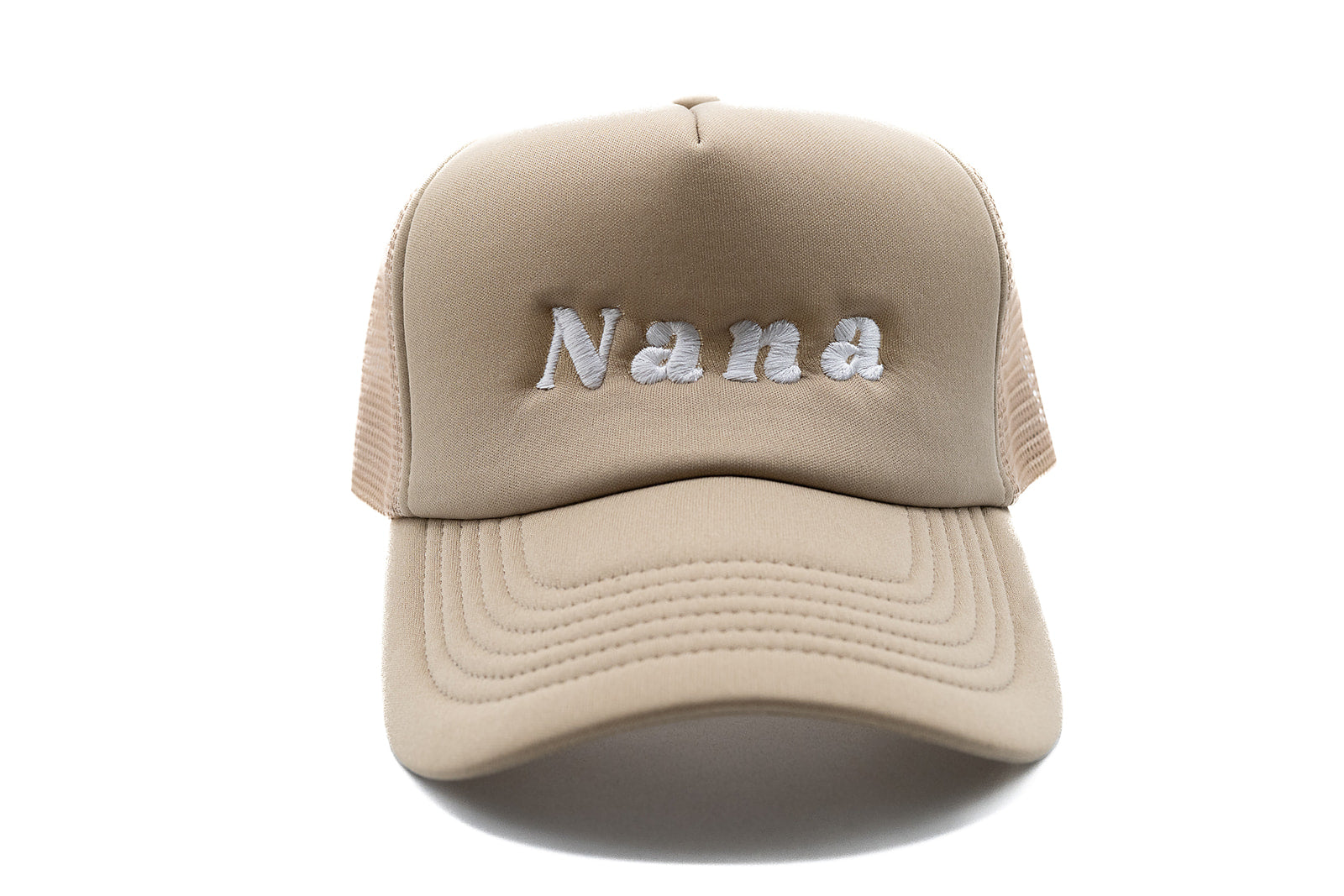 Khaki Foam Trucker Nana Hat