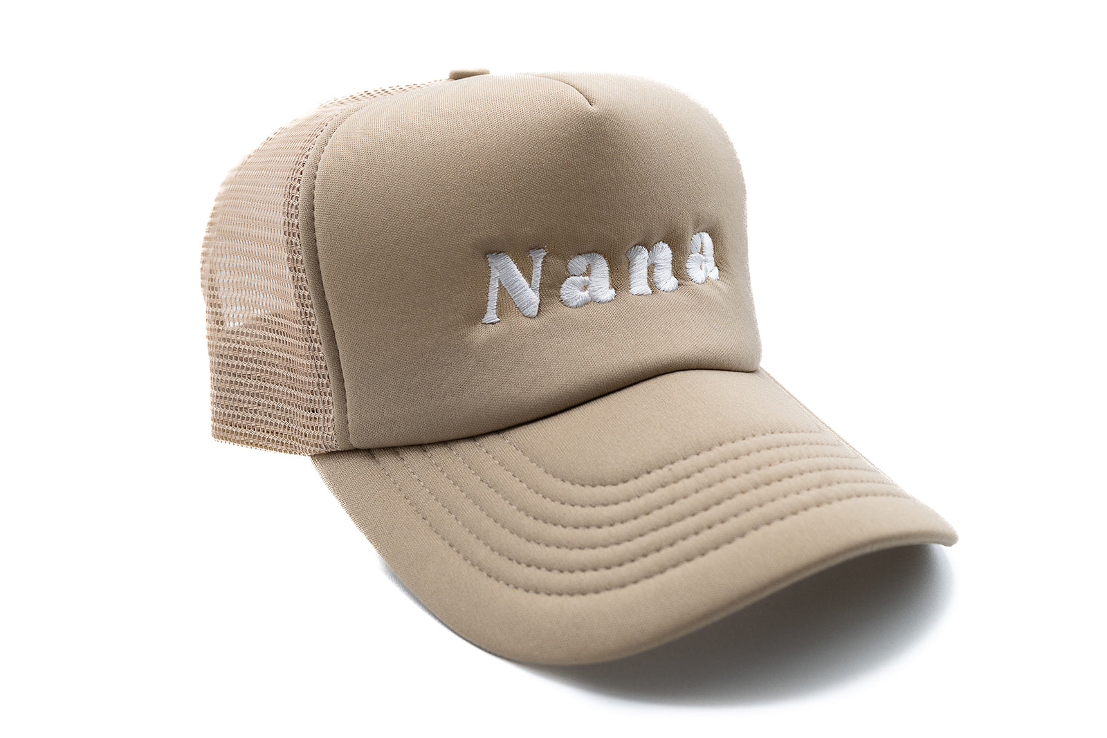 Khaki Foam Trucker Nana Hat