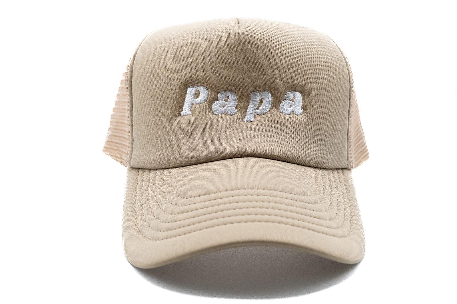 Khaki Foam Trucker Papa Hat