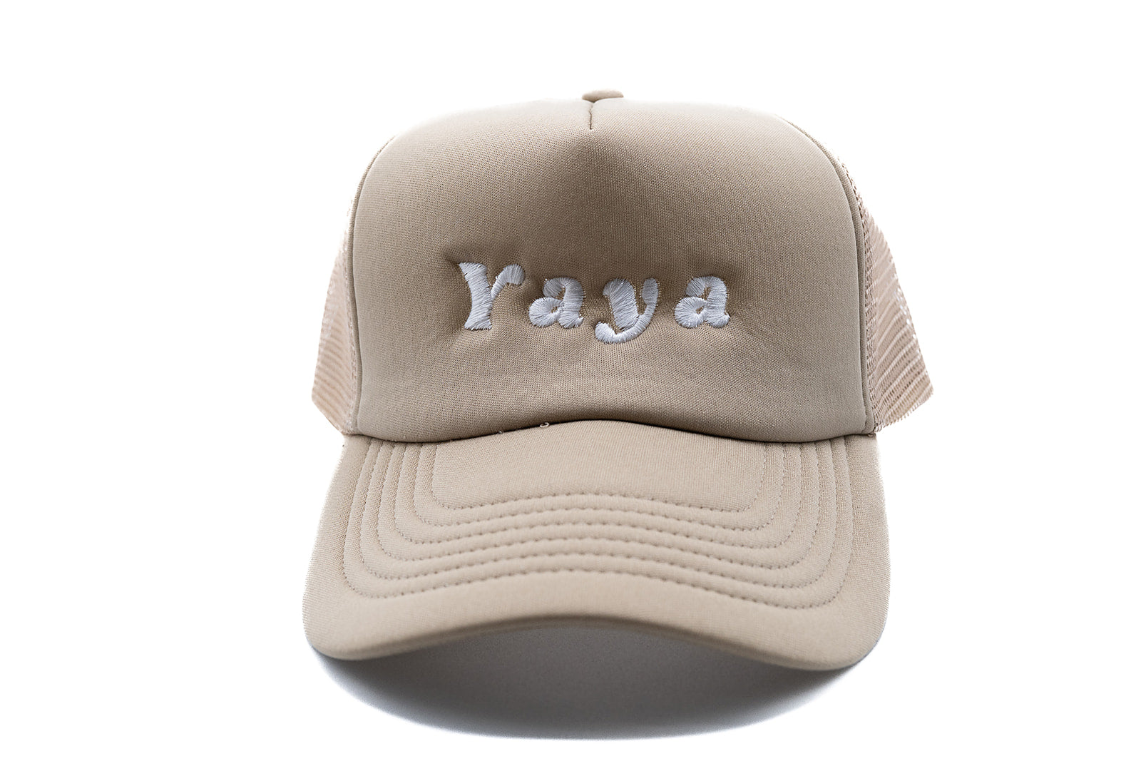 Khaki Foam Trucker Yaya Hat