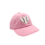 Baseball Heart Patch Baseball Hat