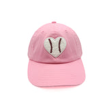 Baseball Heart Patch Baseball Hat