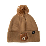 Teddy Bear Patch Pom Pom Hat