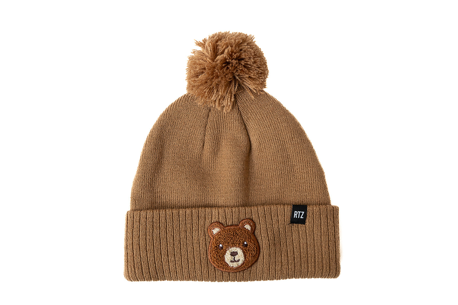 Teddy Bear Patch Pom Pom Hat