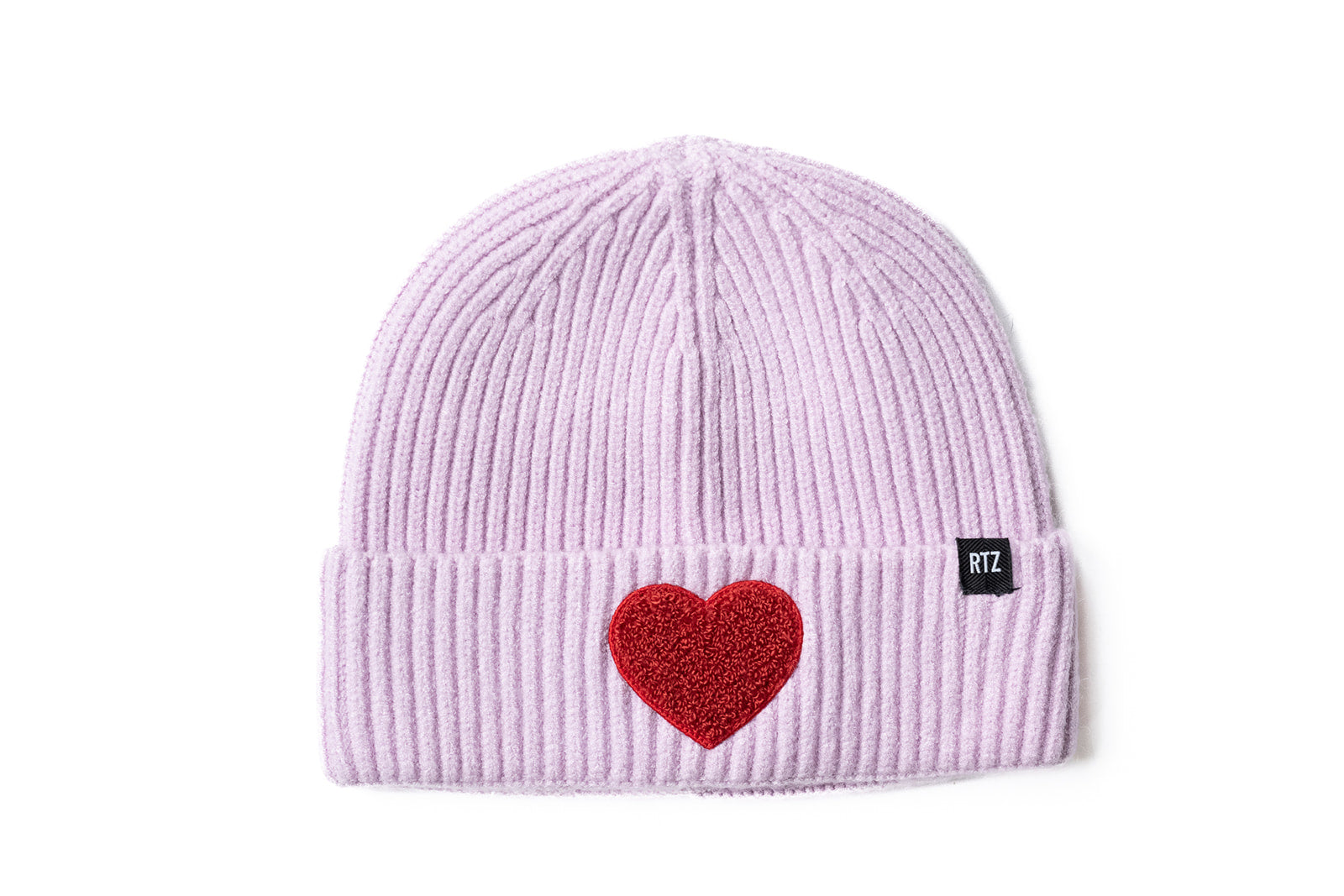 Terry Heart Patch Beanie