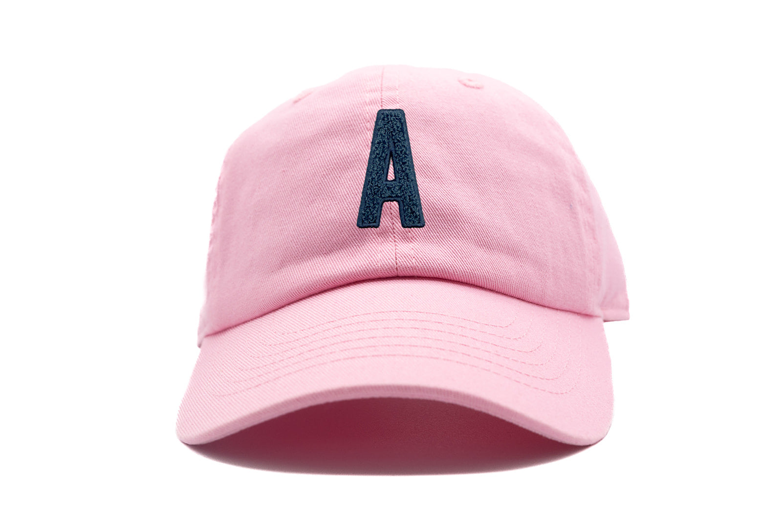 Blue Terry Letter Patch Baseball Hat