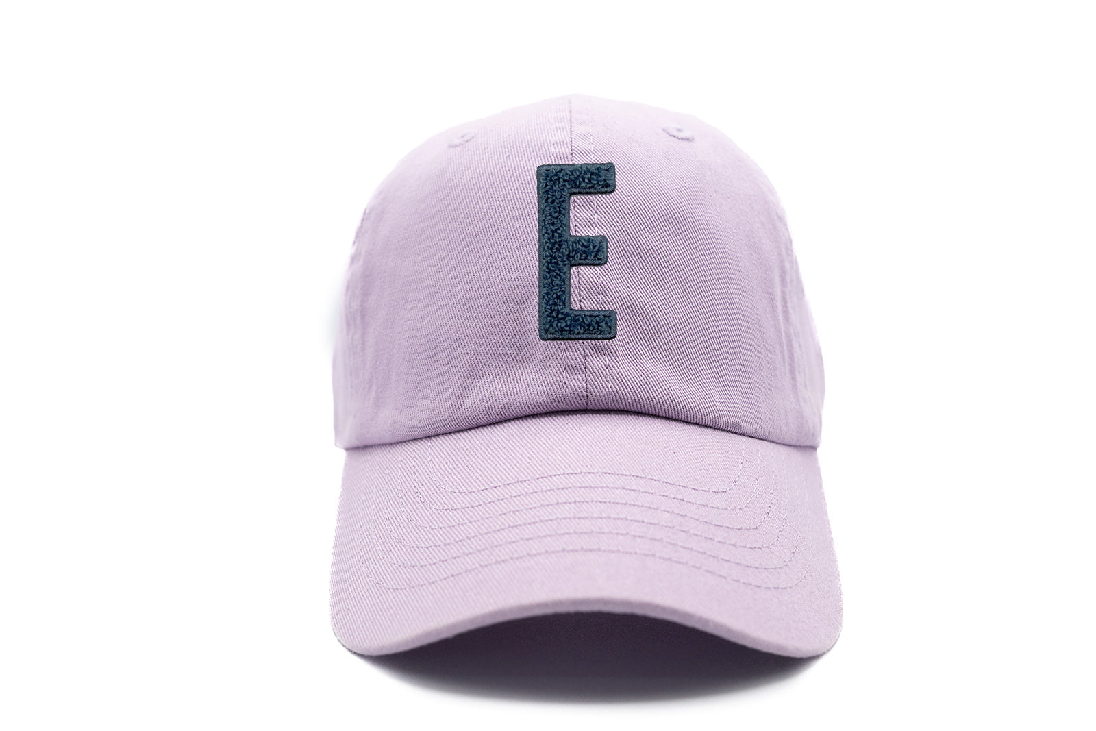Blue Terry Letter Patch Baseball Hat