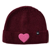 Terry Heart Patch Beanie