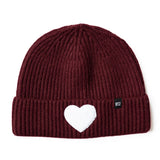 Terry Heart Patch Beanie