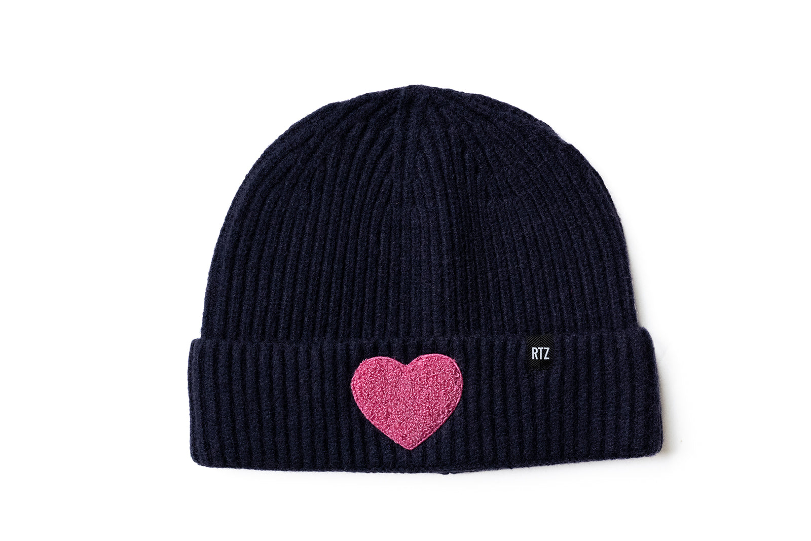 Terry Heart Patch Beanie