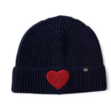 Terry Heart Patch Beanie