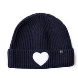 Terry Heart Patch Beanie