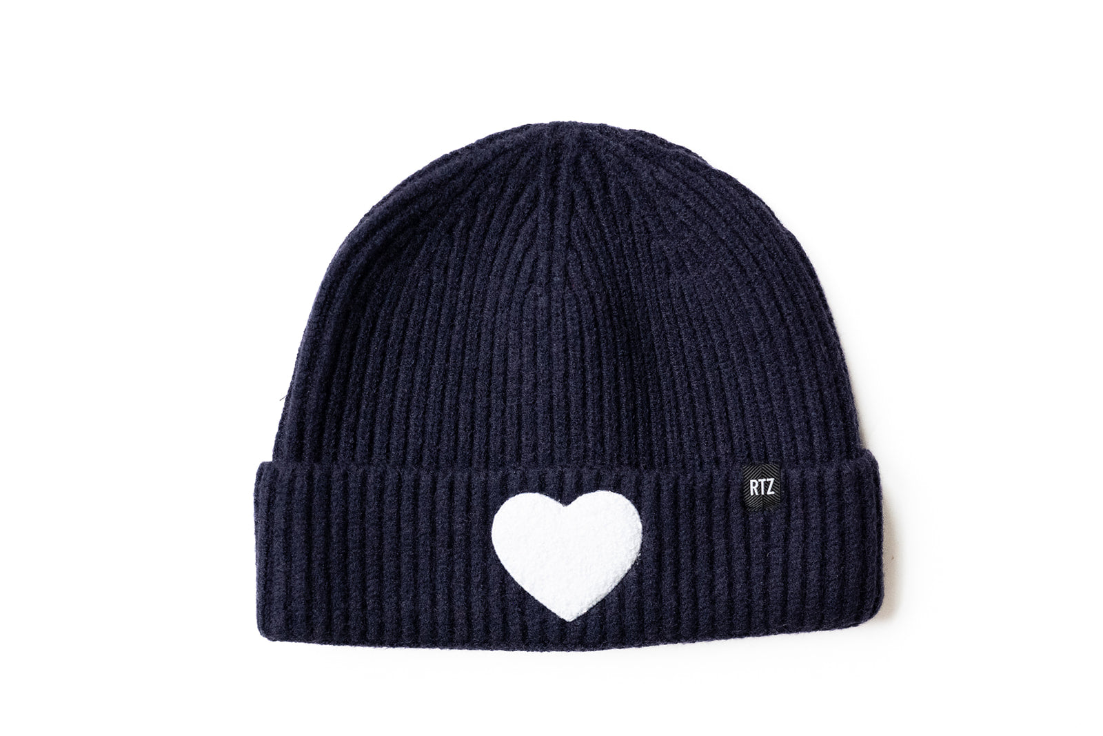 Terry Heart Patch Beanie
