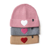 Terry Heart Patch Beanie