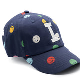 Smiley Dot Letter Baseball Hat