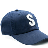 Navy Blue Letter Ponytail Hat