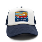 Michigan Postcard Foam Trucker Hat
