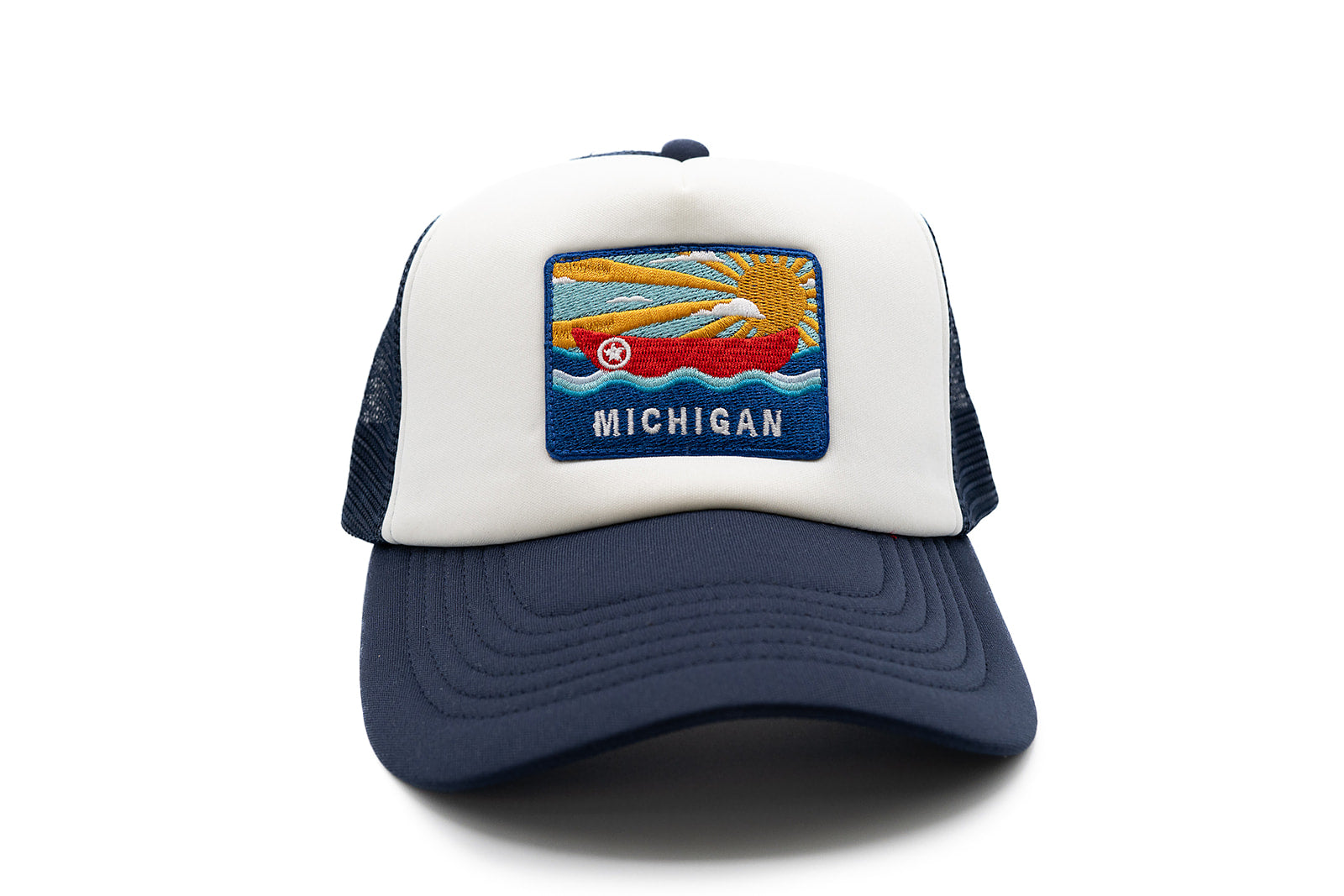 Michigan Postcard Foam Trucker Hat