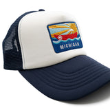 Michigan Postcard Foam Trucker Hat