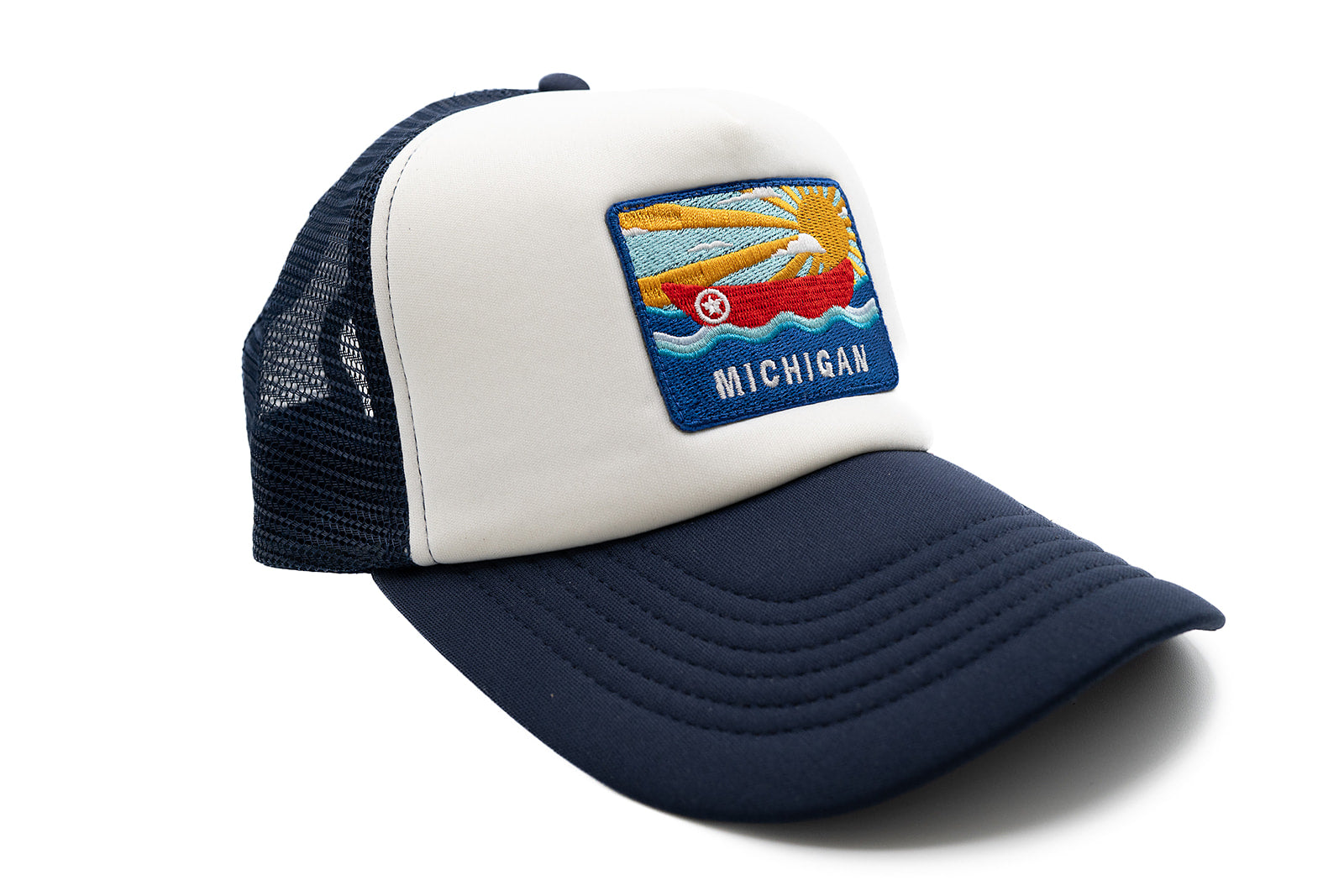 Michigan Postcard Foam Trucker Hat