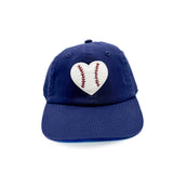Baseball Heart Patch Baseball Hat
