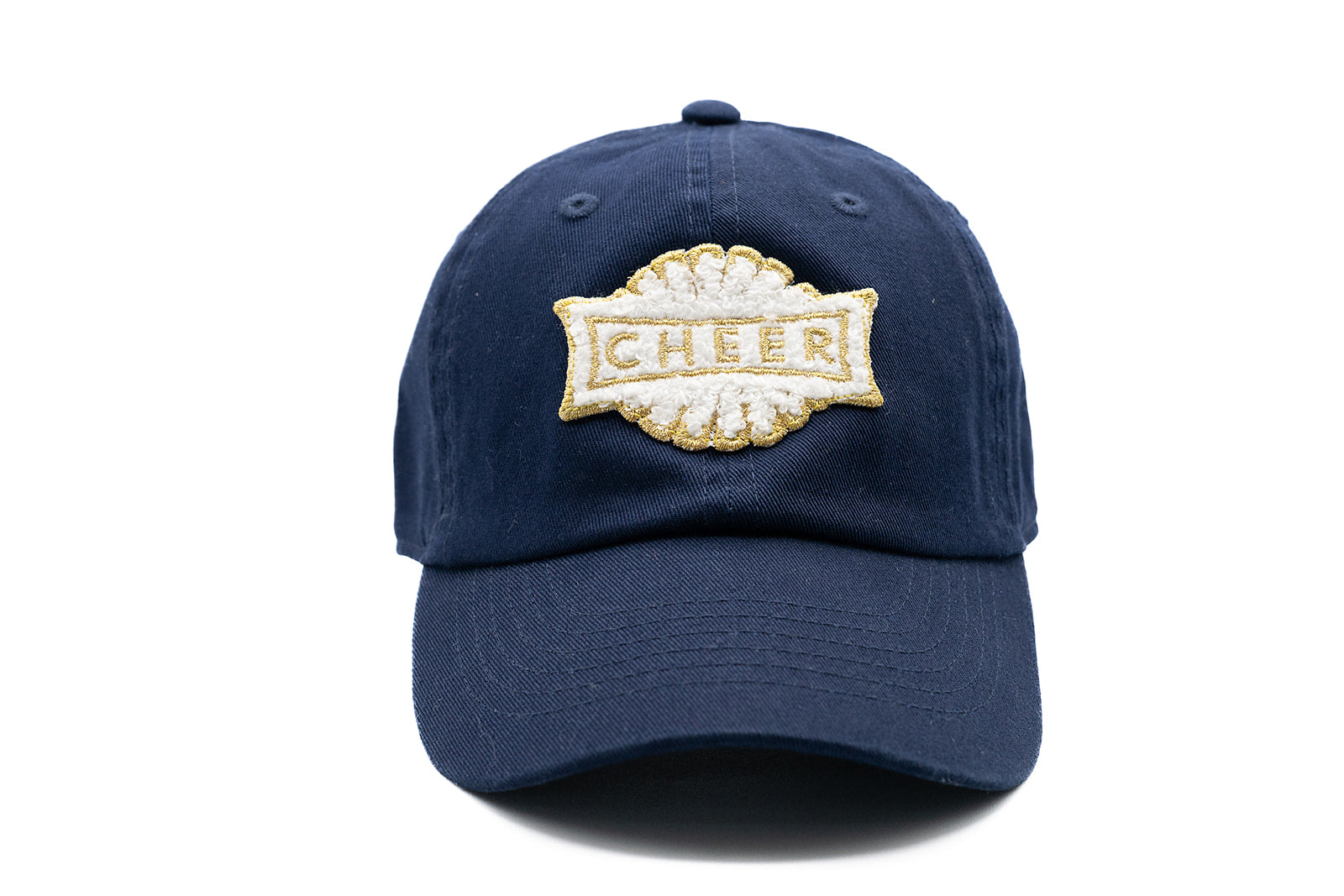 Navy Blue Hat + Terry Cheer Patch