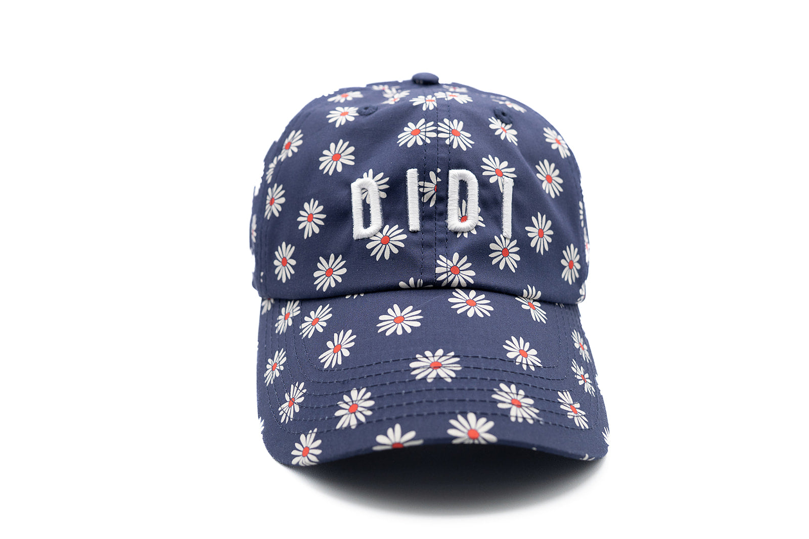 Navy Daisy Custom Hat