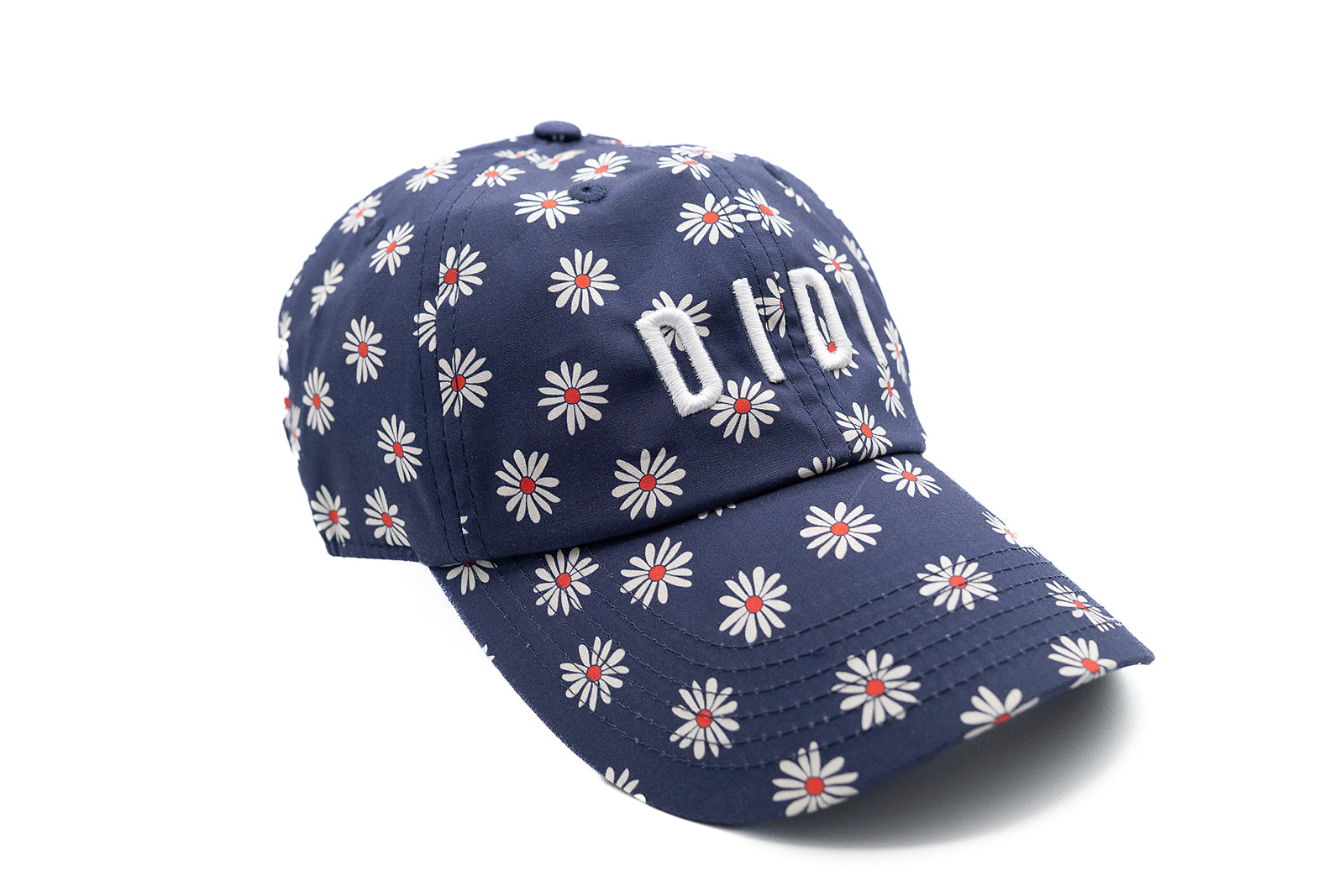Navy Daisy Custom Hat