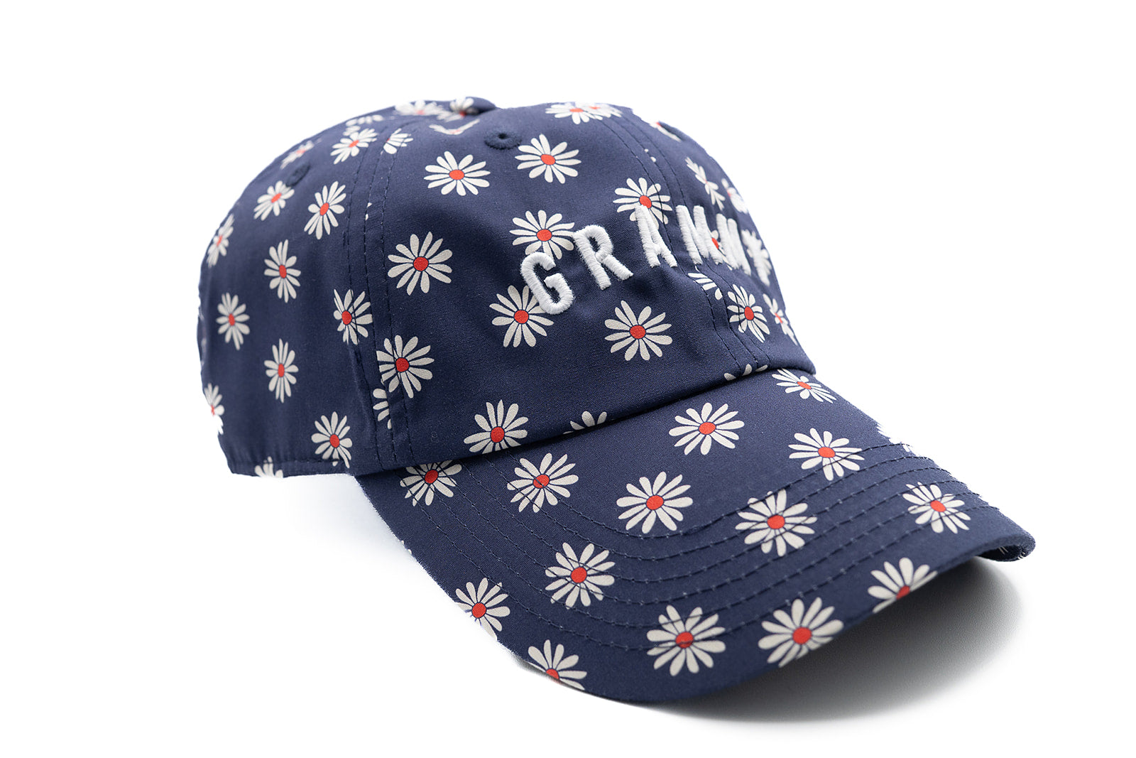 Navy Daisy Grammy Hat
