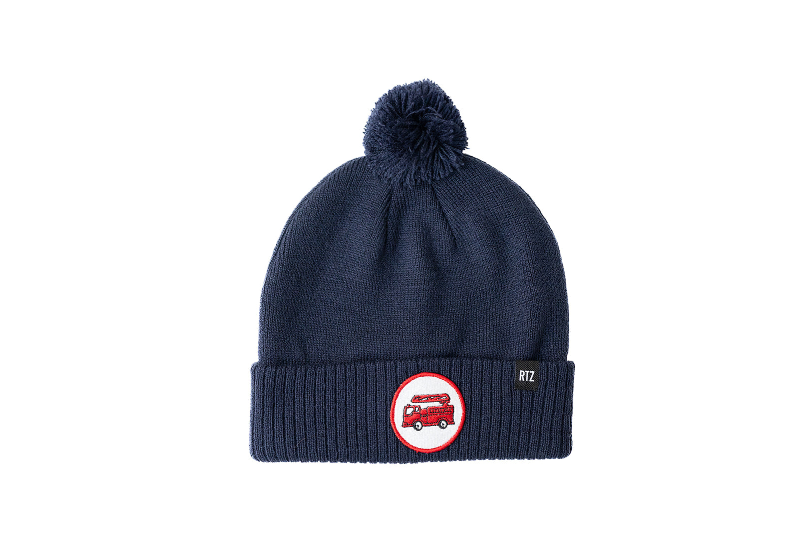 Firetruck Patch Pom Pom Hat