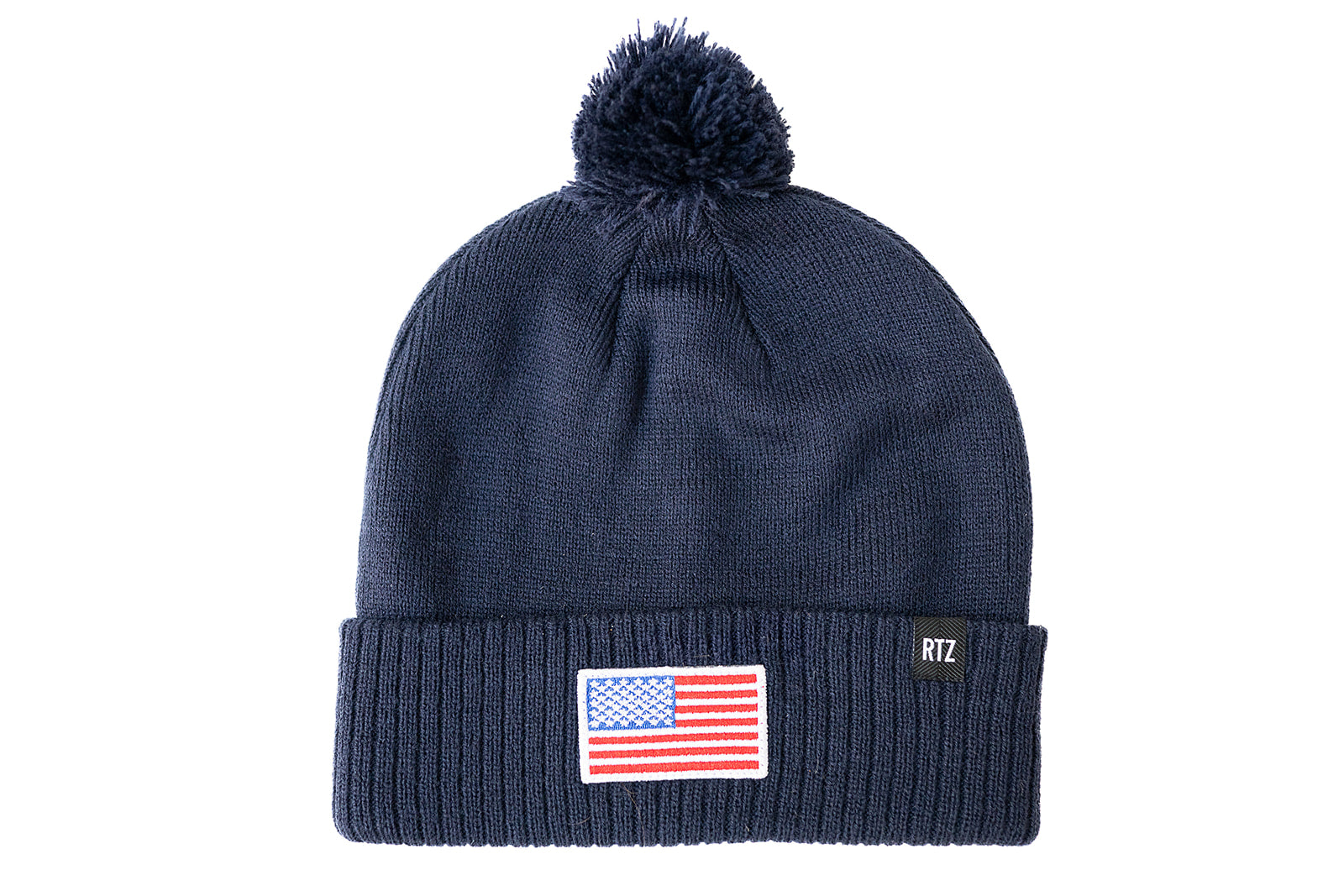 Navy Flag Pom Pom