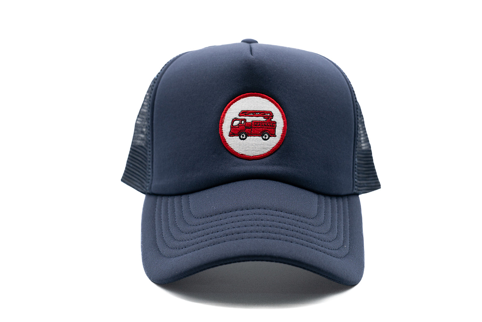 Navy Foam Trucker Firetruck Hat
