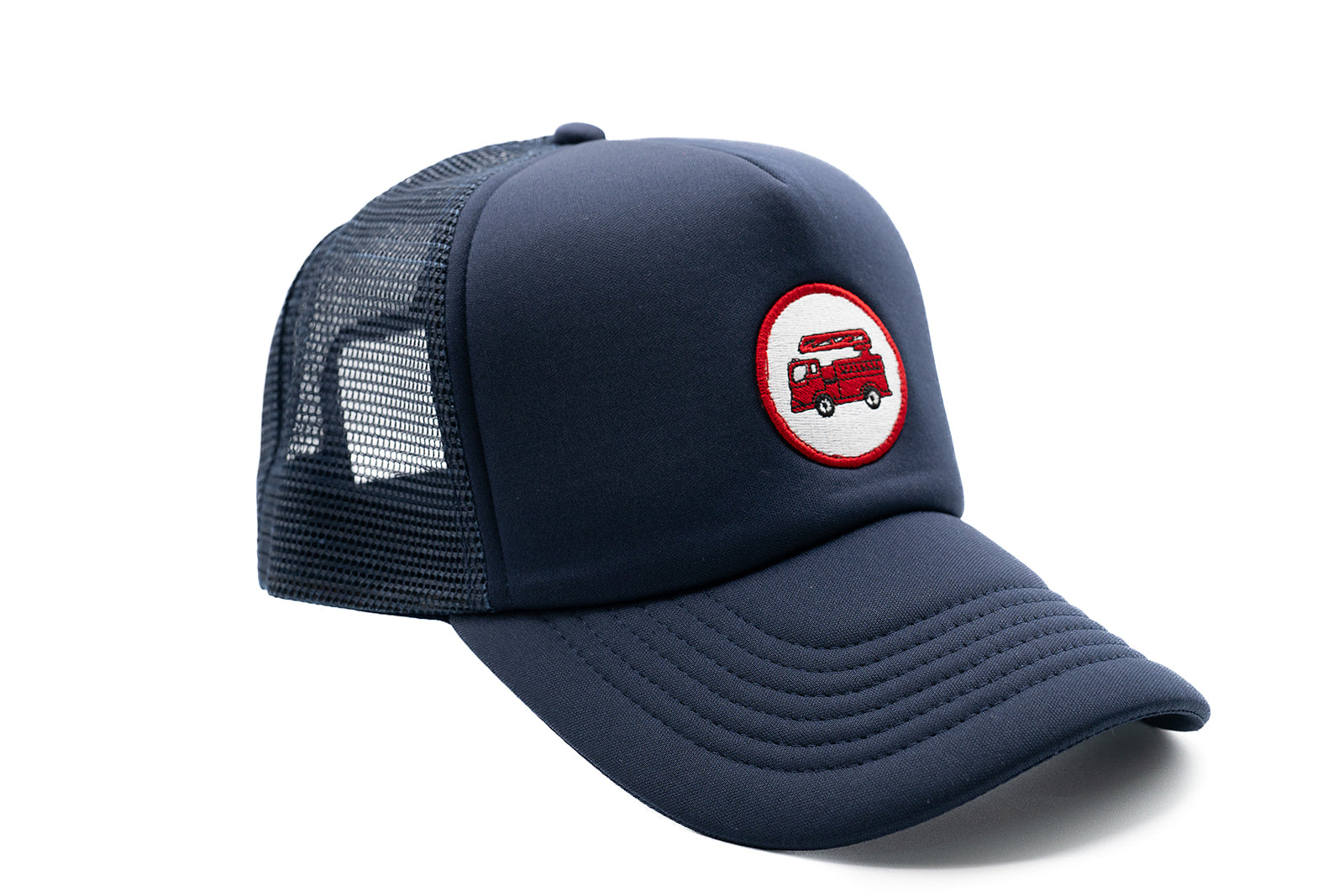 Navy Foam Trucker Firetruck Hat
