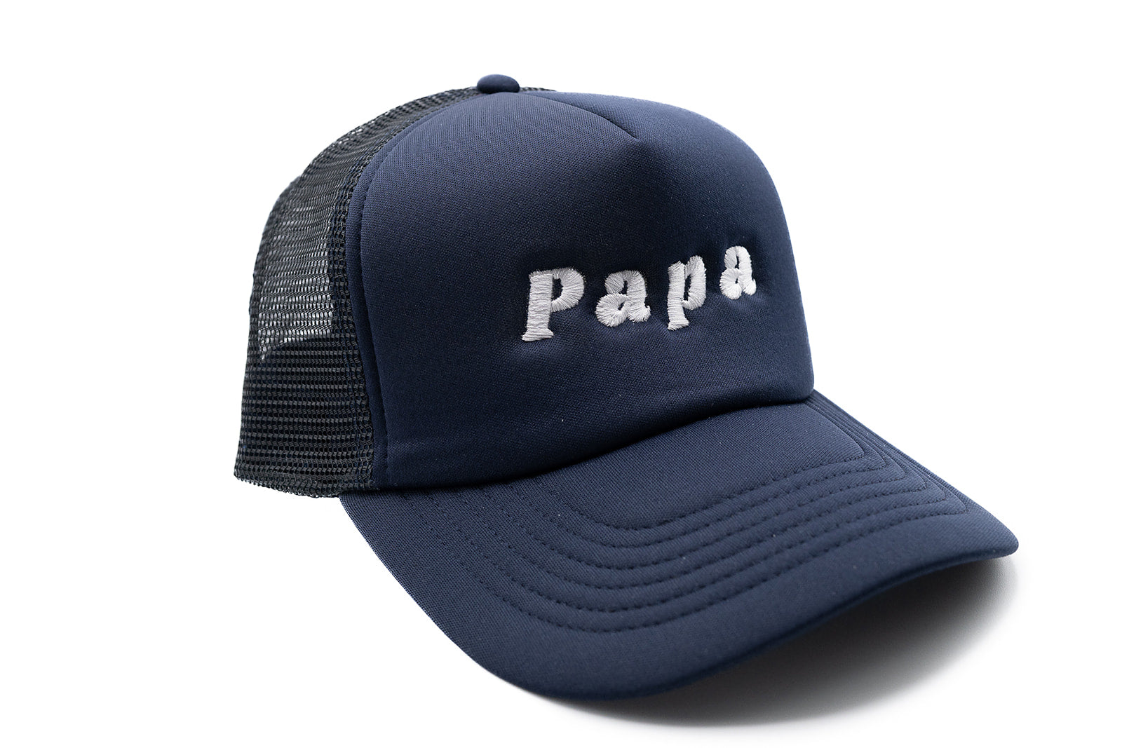 Navy Foam Trucker Papa Hat
