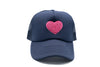 Navy Foam Trucker Terry Heart Hat