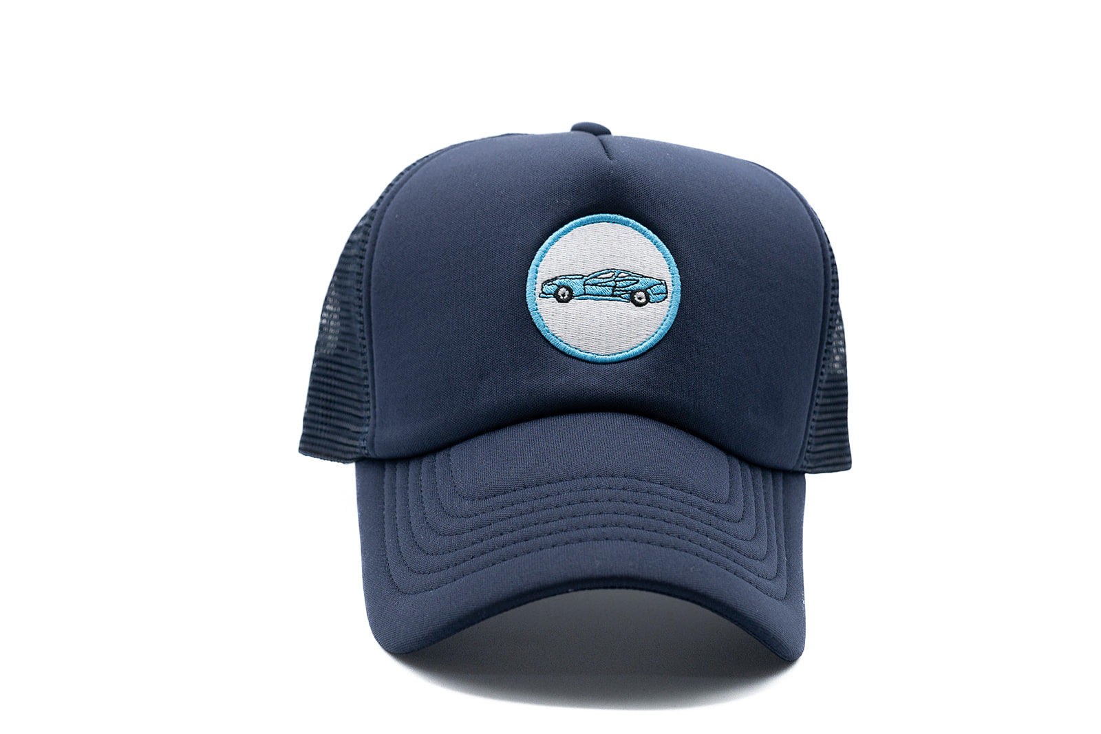 Navy Foam Trucker Sports Car Hat