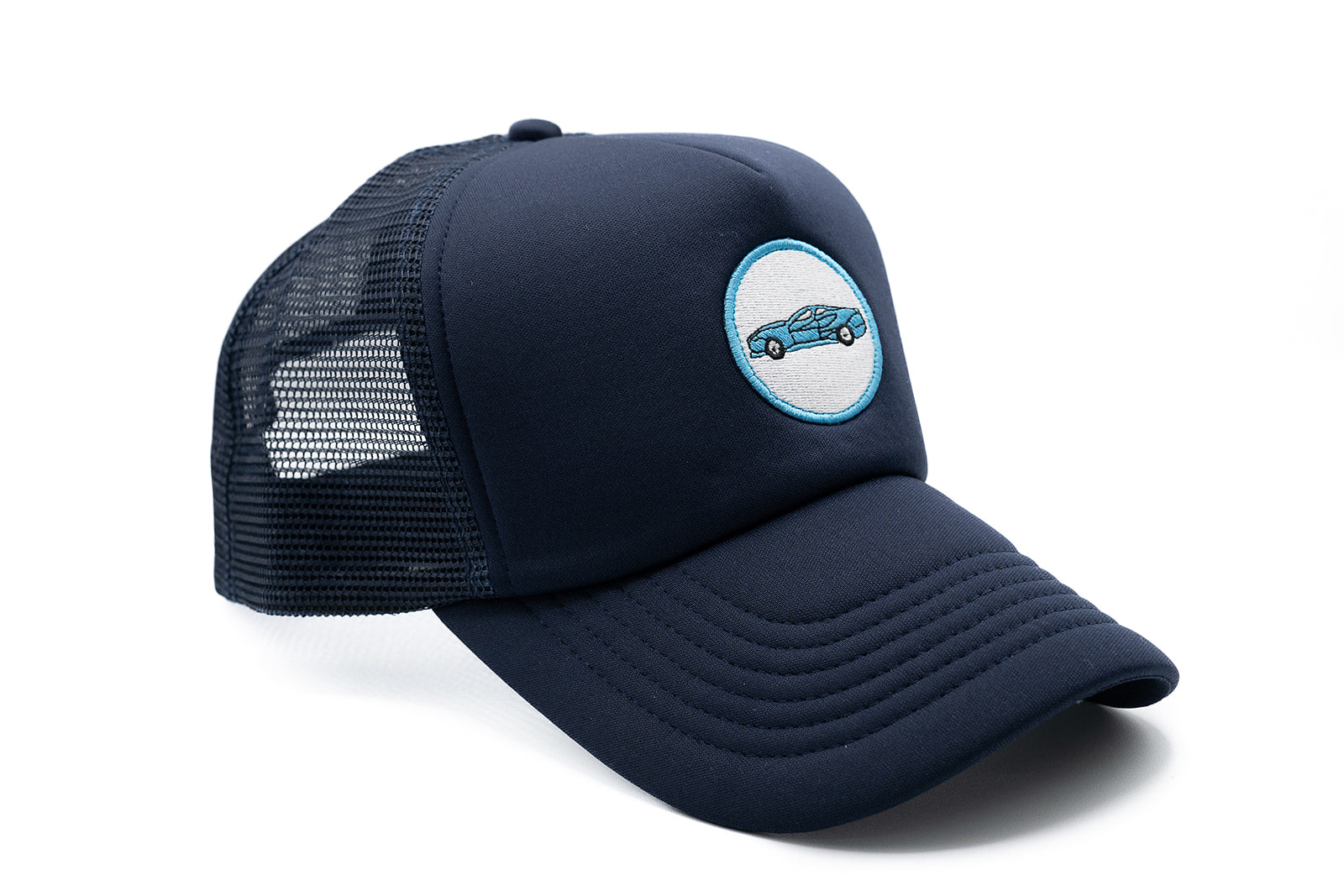 Navy Foam Trucker Sports Car Hat