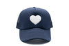 Navy Foam Trucker Terry Heart Hat