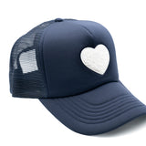 Terry Heart Foam Trucker Hat