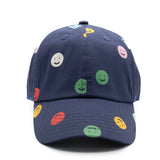 Smiley Dot Letter Baseball Hat