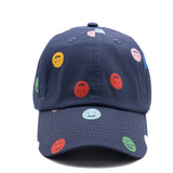 Smiley Dot Letter Baseball Hat