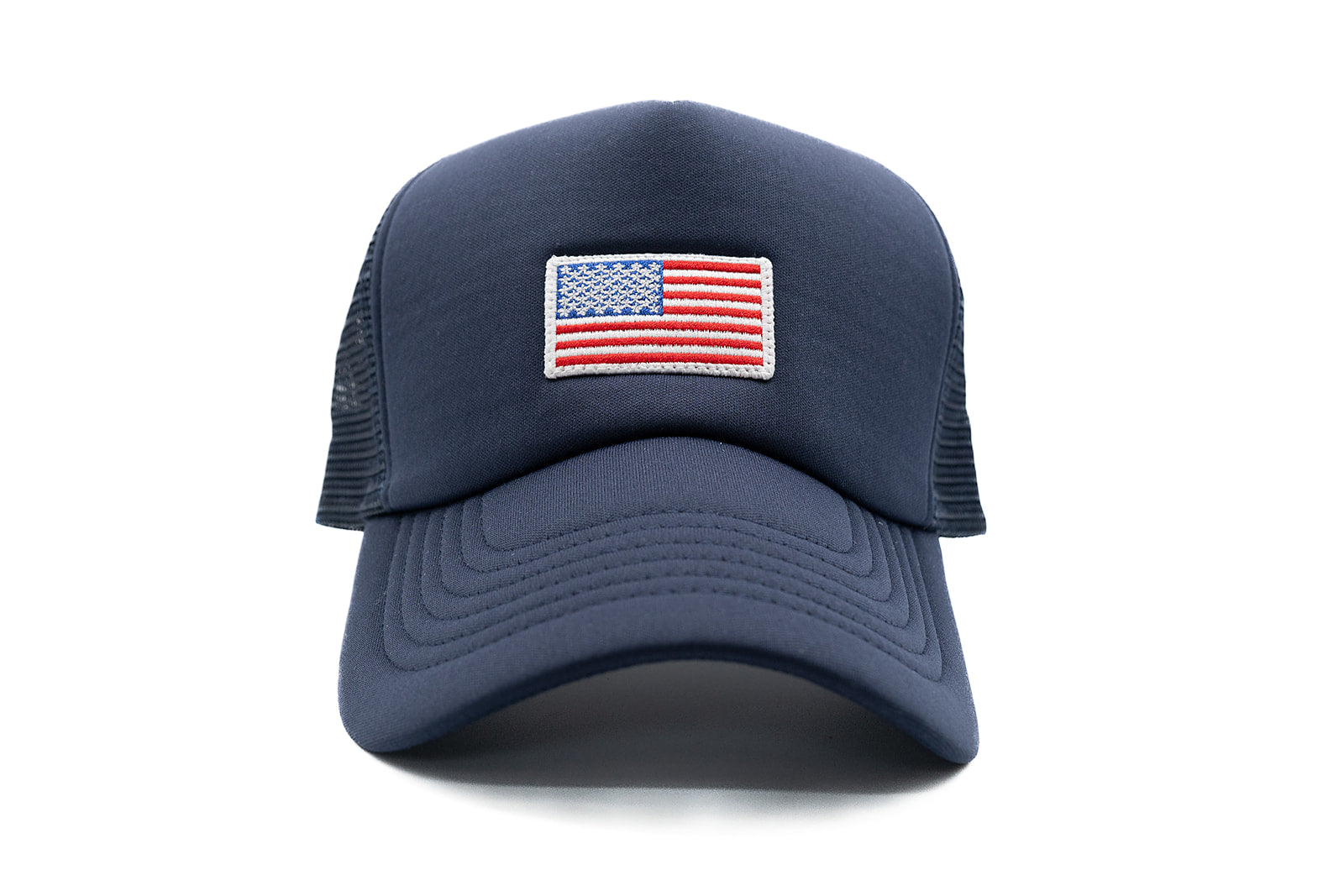 Navy Foam Trucker Flag Hat