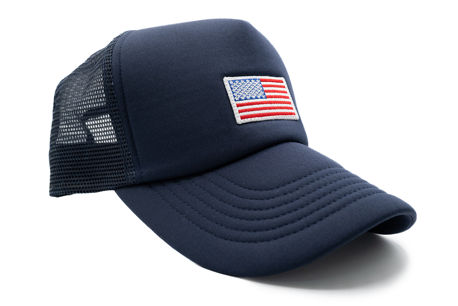 Navy Foam Trucker Flag Hat