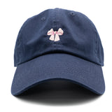 Tiny Pink Bow Baseball Hat