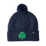 Shamrock Patch Pom Pom Hat