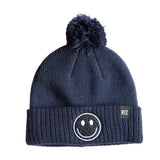 Smiley Pom Pom Hat